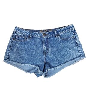 Wax Jean Denim Shorts